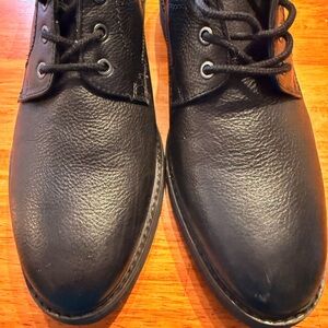 Hush Puppies Men's Black Leather oxfords